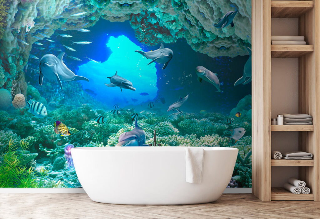 Delfini printre corali — interior 10