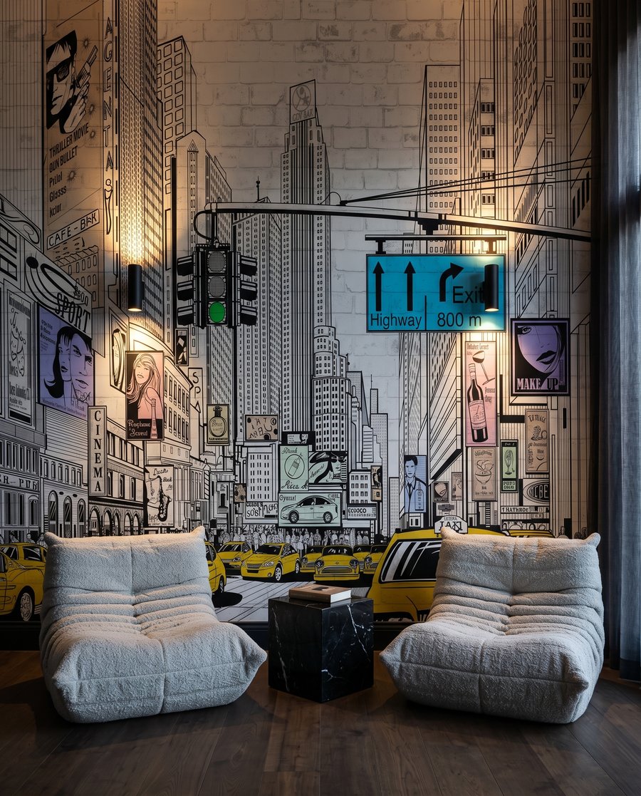 Taxiuri galbene pe străzi — interior 3