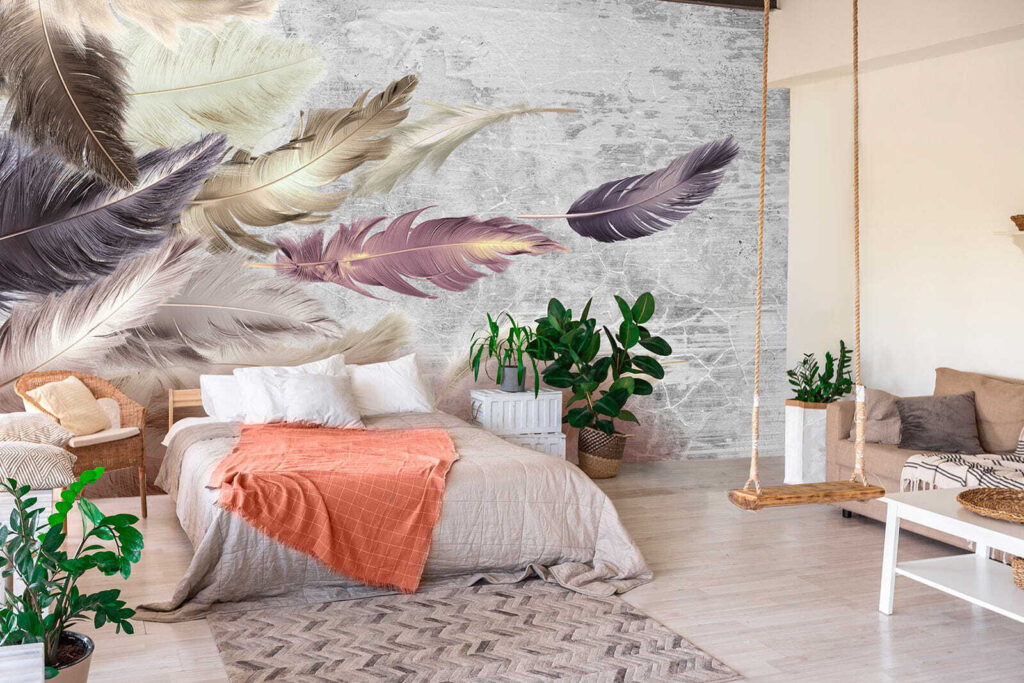 Pene peste vopsea uzată — interior 2