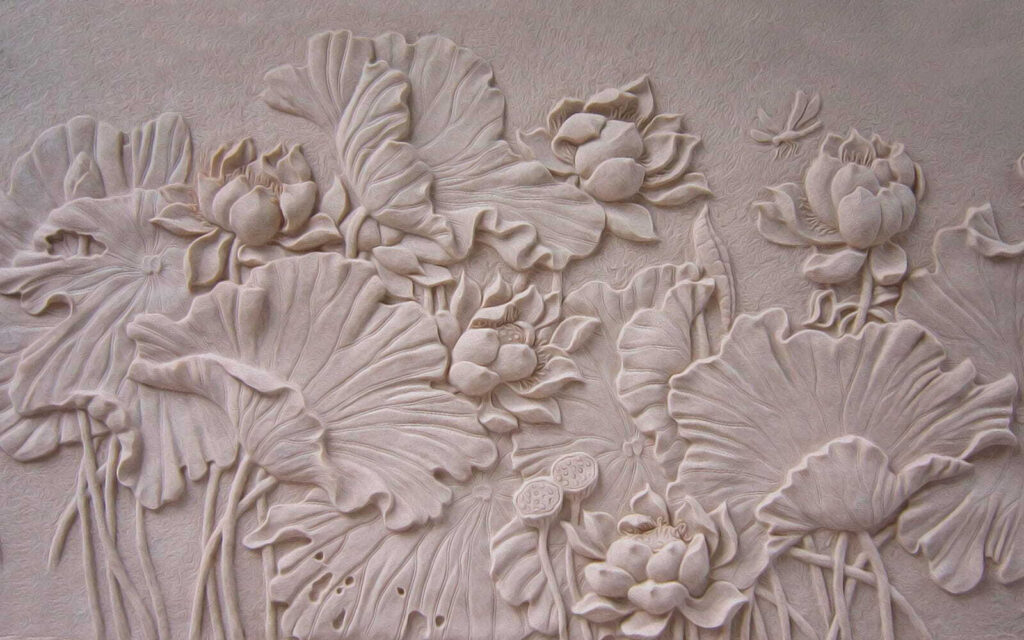 Flori în relief — design complet