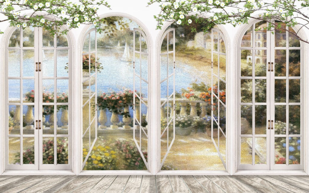 Ferestre spre grădină — design complet