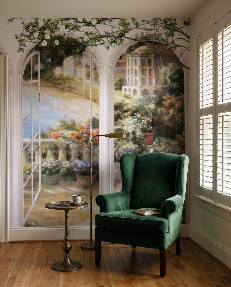 Ferestre spre grădină — interior 3