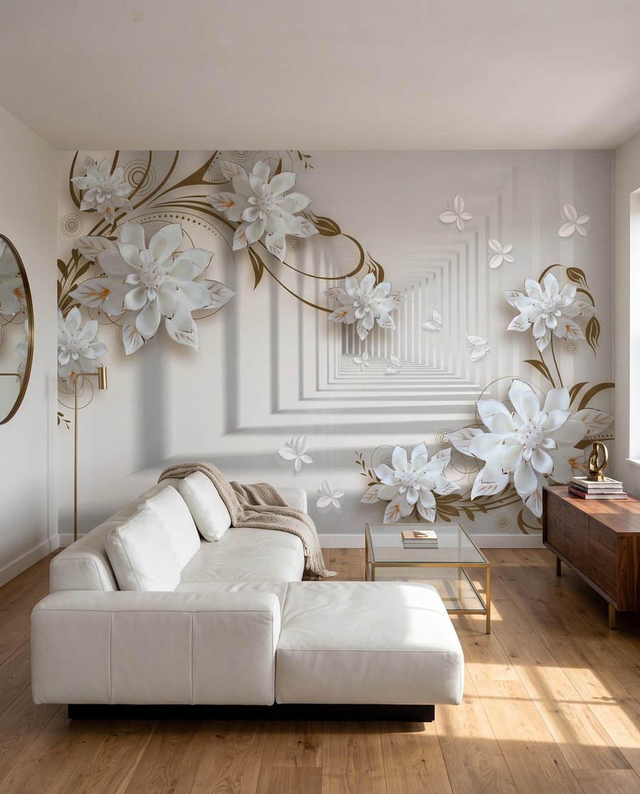 Flori pe coridoare adânci — interior 3