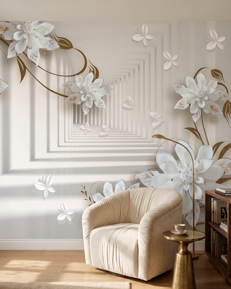 Flori pe coridoare adânci — interior 5