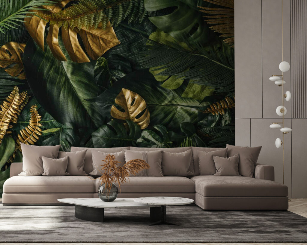 Frunze tropicale suprapuse — interior 4