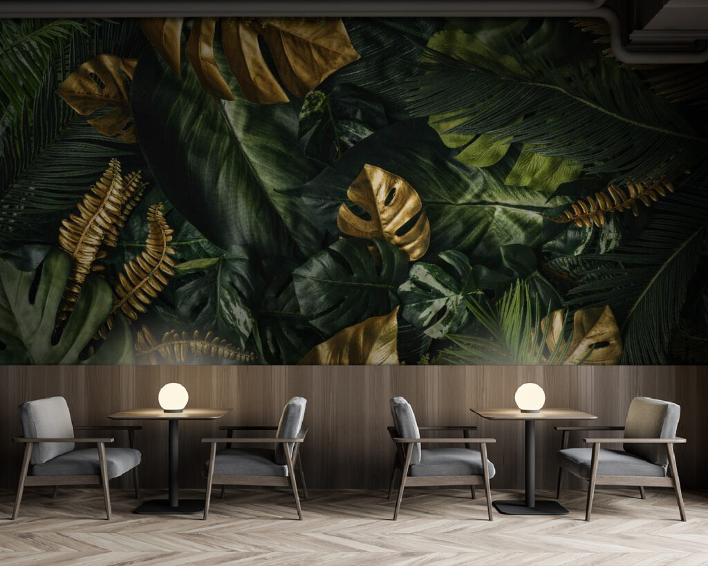 Frunze tropicale suprapuse — interior 5