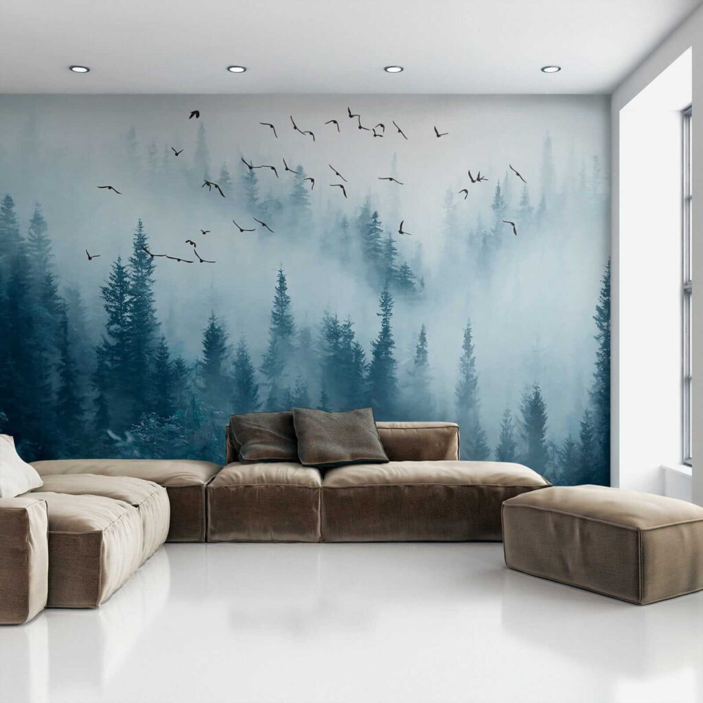 Păsări peste ceață albastră — interior 6