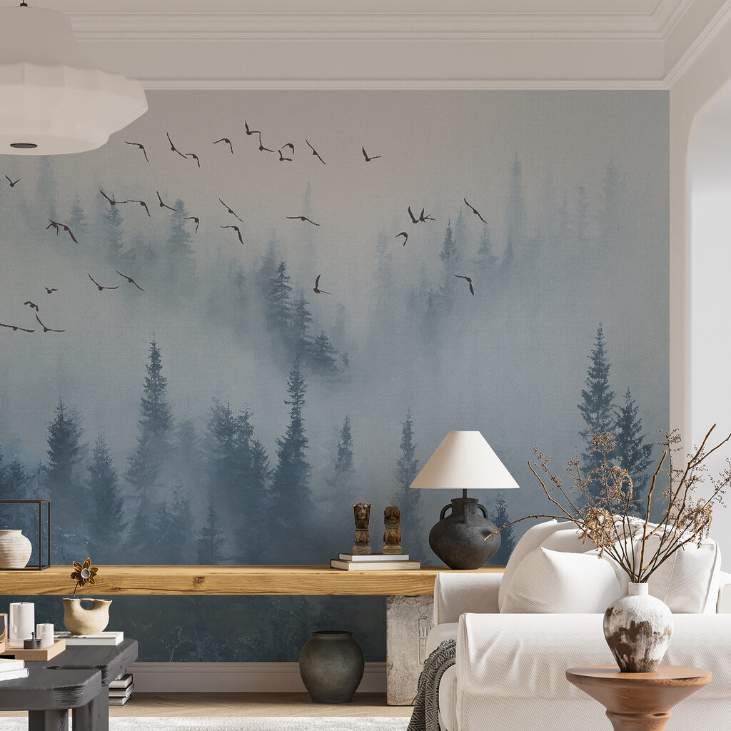 Păsări peste ceață albastră — interior 10