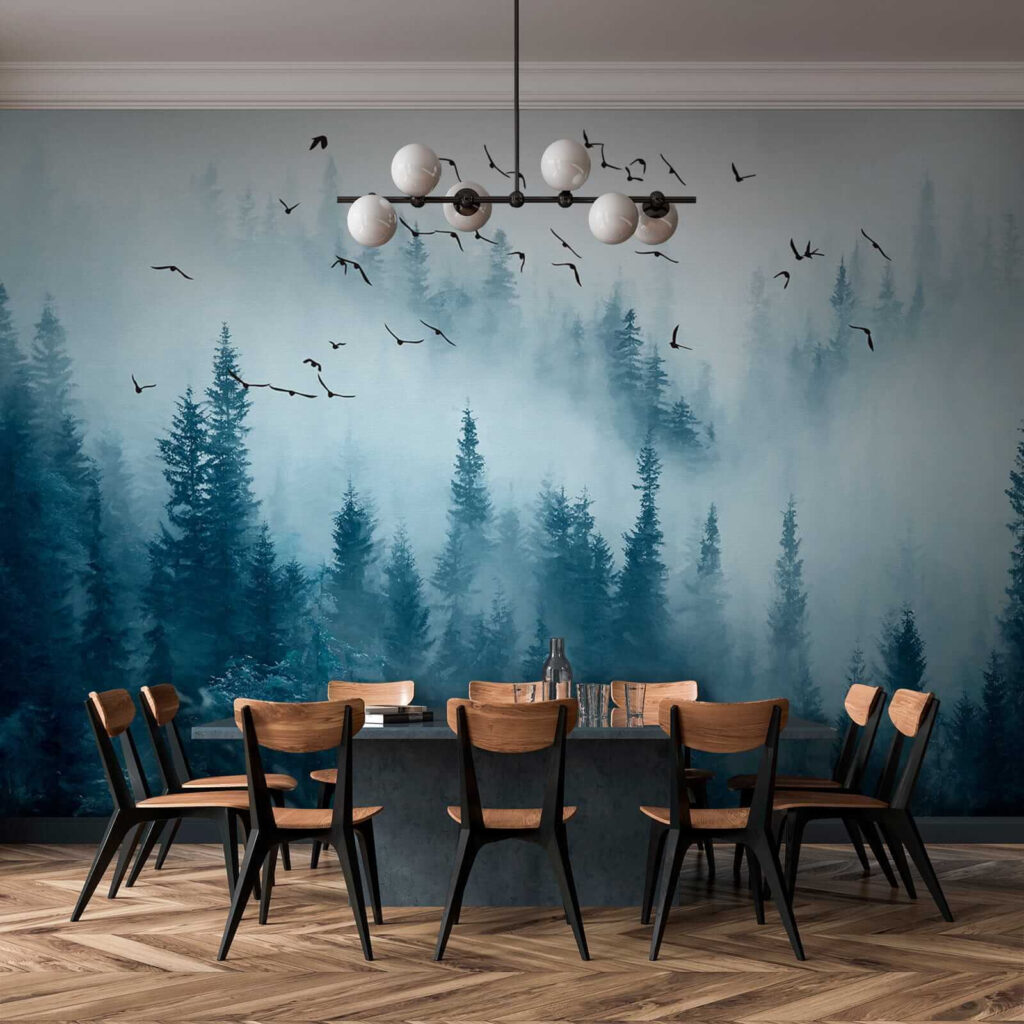 Păsări peste ceață albastră — interior 9
