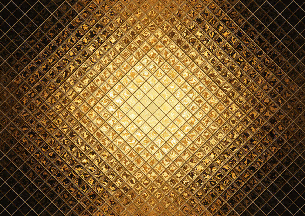 Rețea aurie luminoasă — design complet