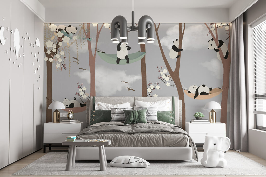 Ursuleți panda în hamace — interior 3