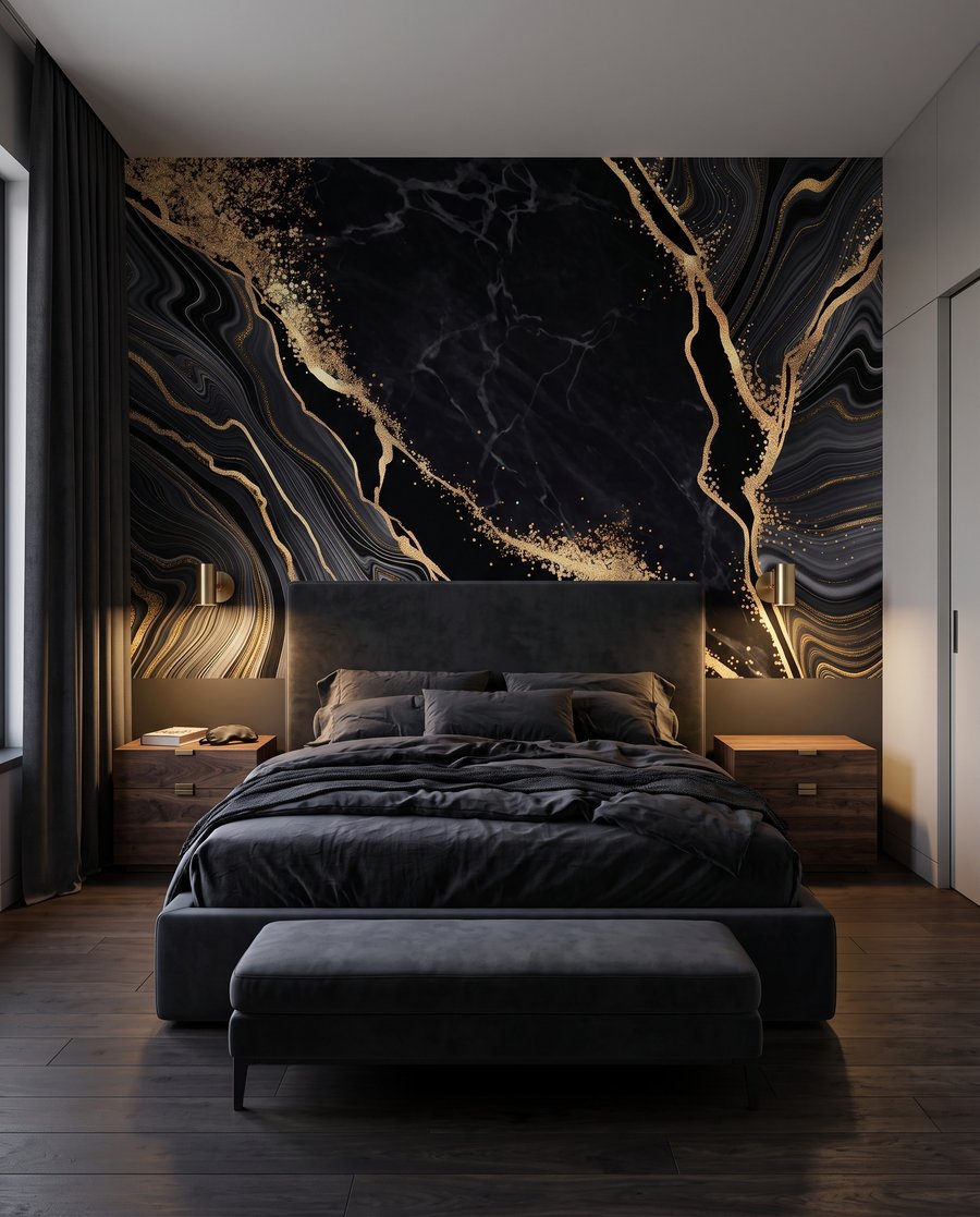 Fisuri aurii pe negru — interior 2