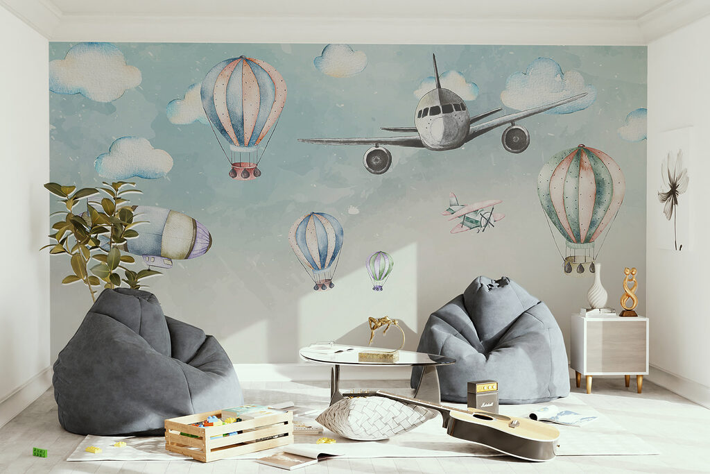 Avion printre baloane — interior 3