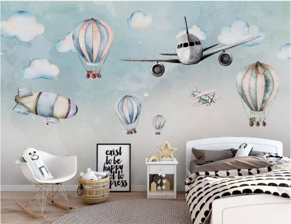 Avion printre baloane — interior 1