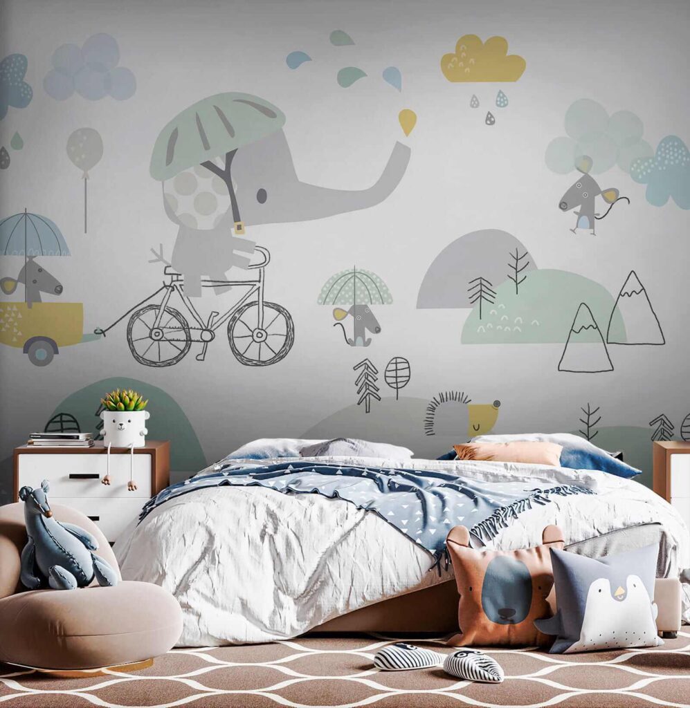 Elefant pe bicicletă — interior 2