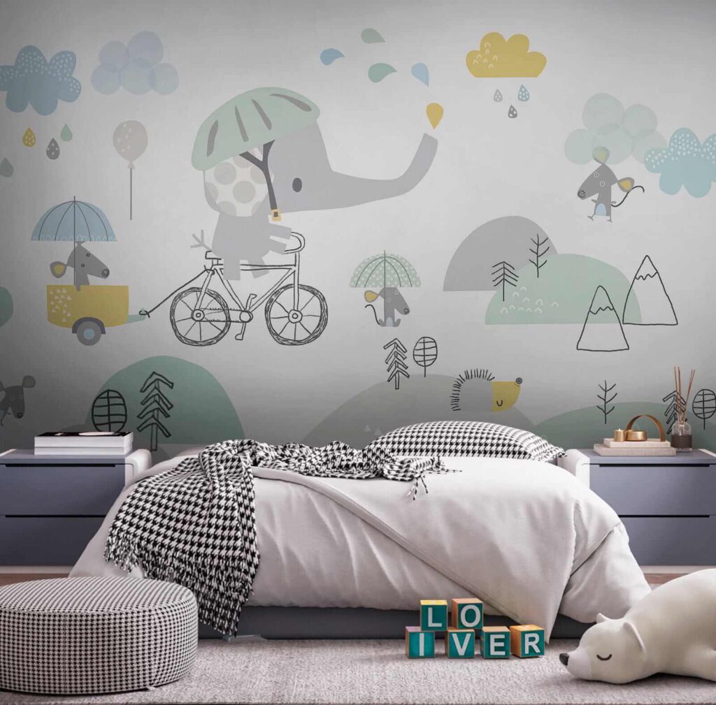 Elefant pe bicicletă — interior 3