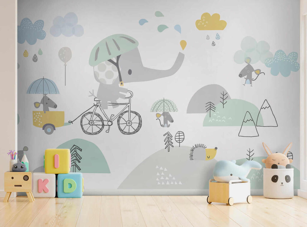 Elefant pe bicicletă — interior 6