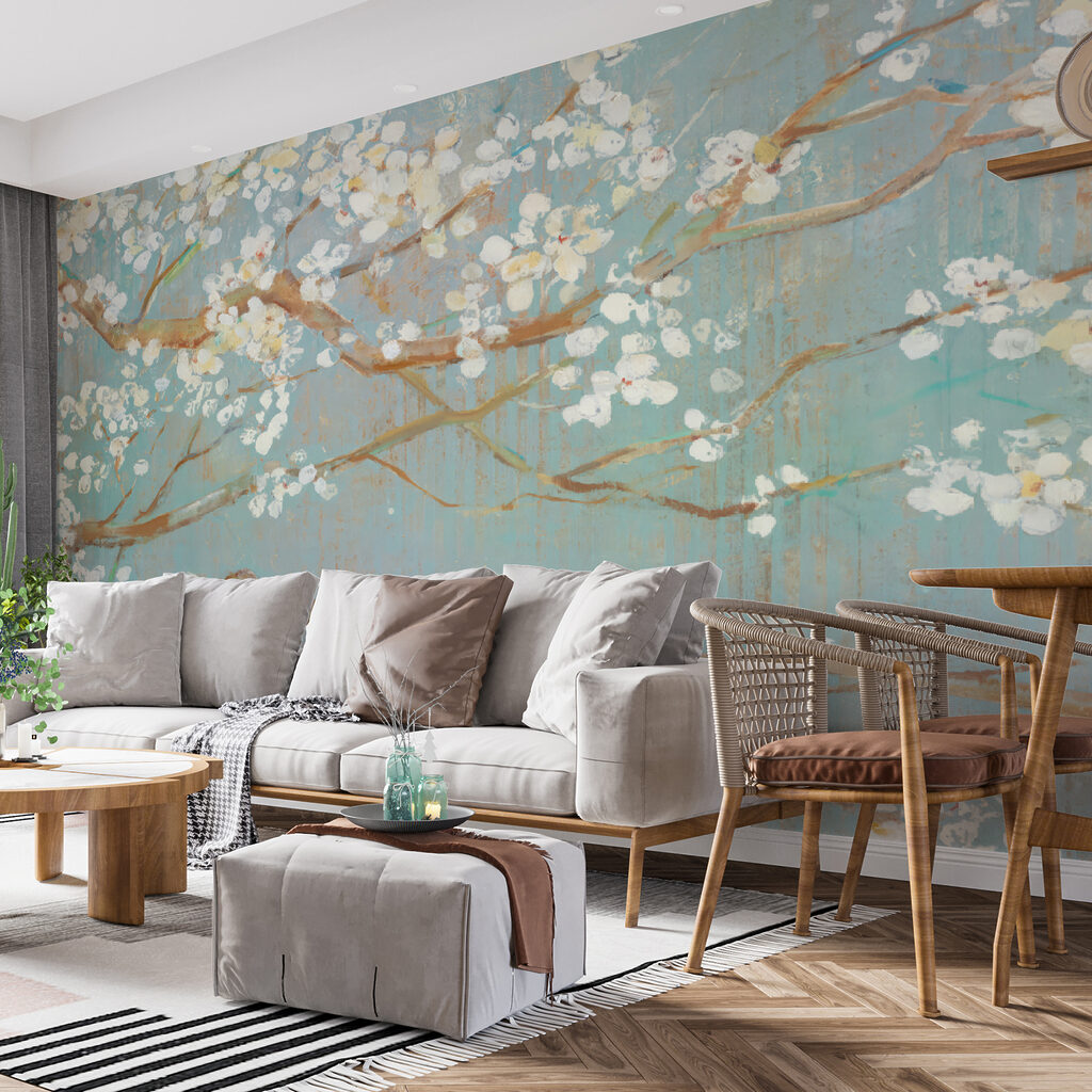 Bloesem alb, ramuri brune — interior 3