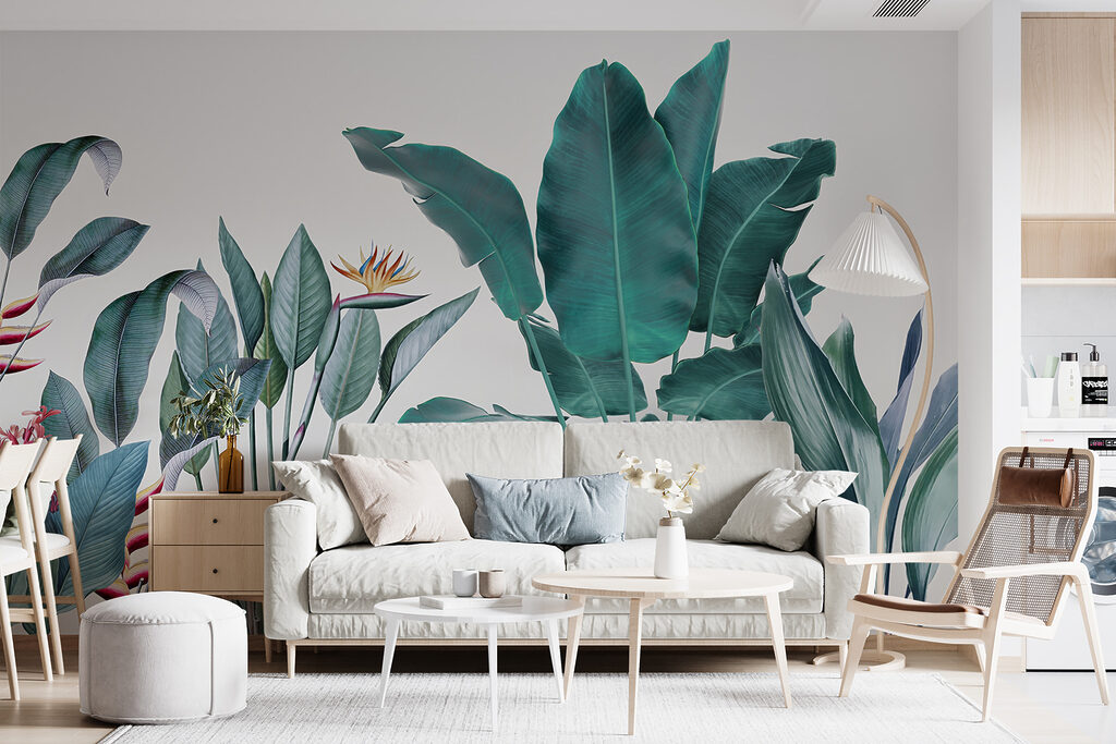 Plante tropicale pe alb — interior 10