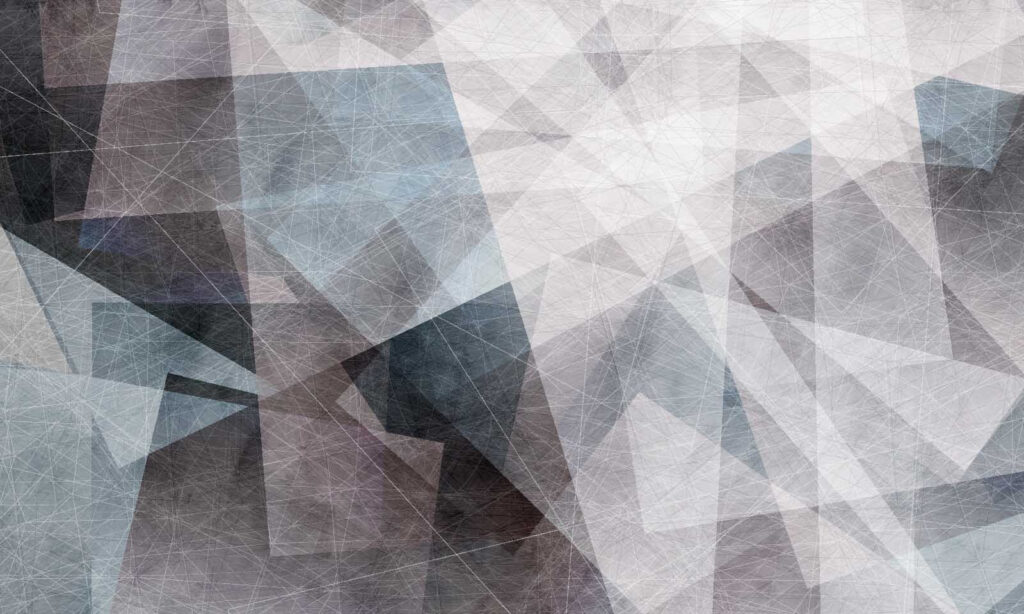 Triunghiuri gri transparente — design complet