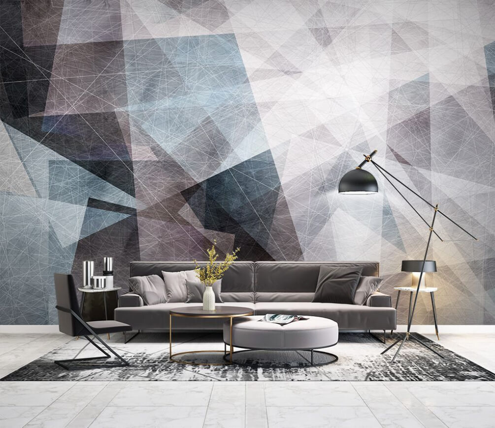 Triunghiuri gri transparente — interior 1