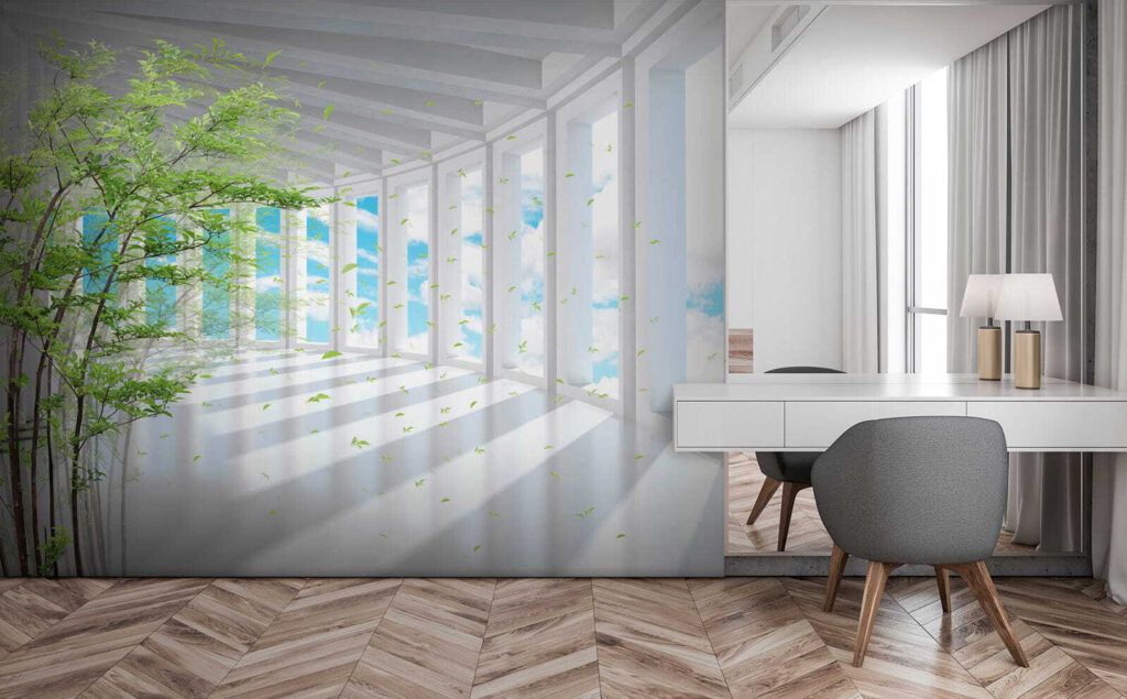 Plante verzi în coridor — interior 4
