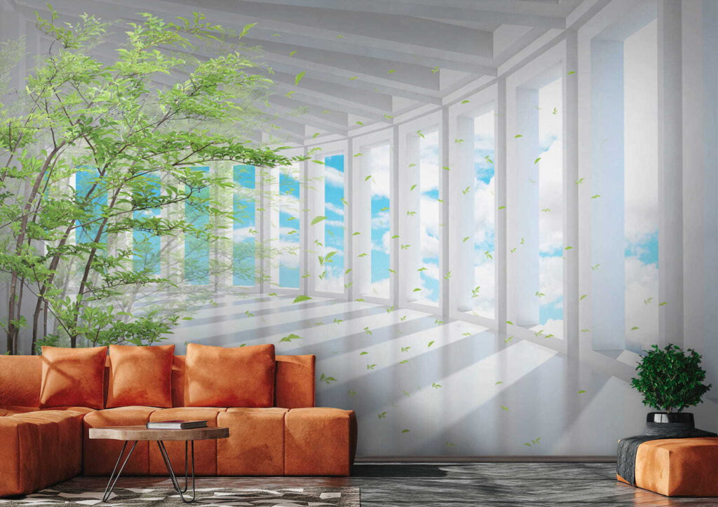 Plante verzi în coridor — interior 8