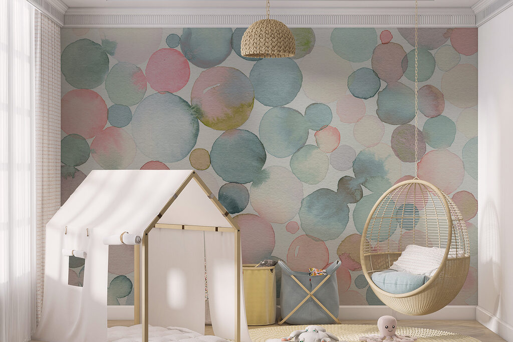 Cercuri pastel în acuarelă — interior 2