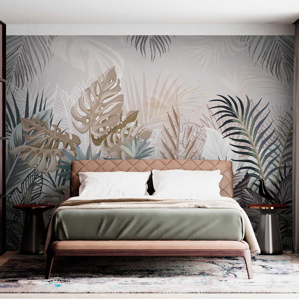 Frunze tropicale pastelate — interior 11
