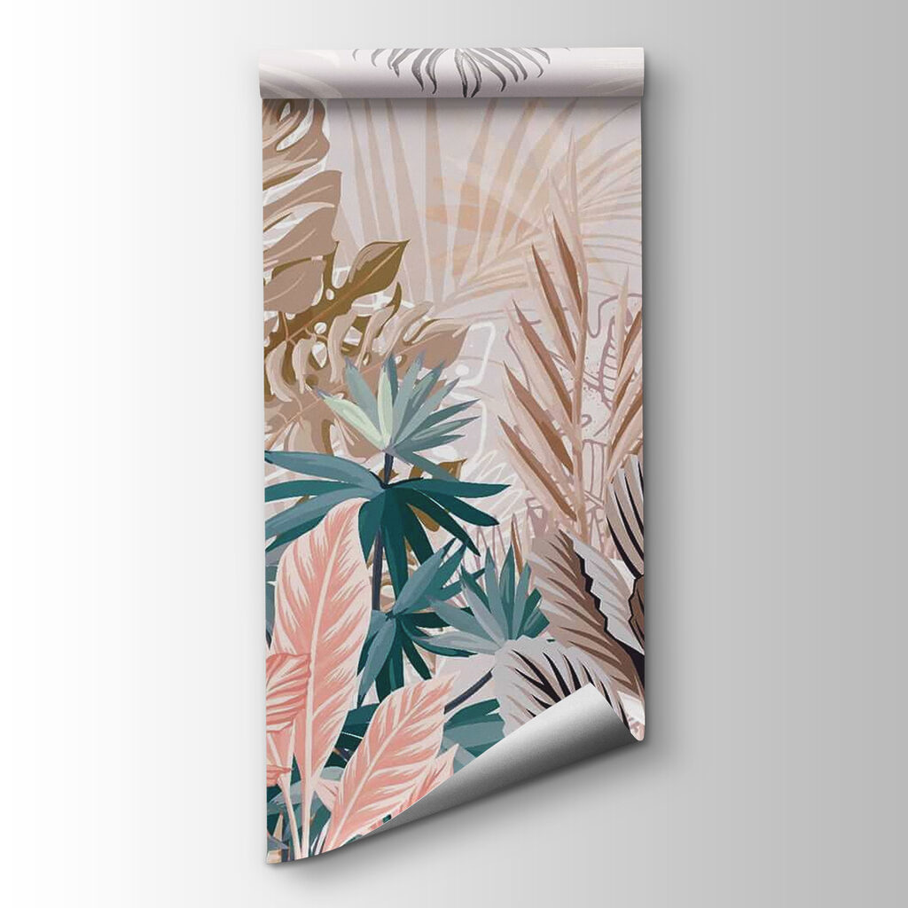 Frunze tropicale pastelate — vizualizare produs