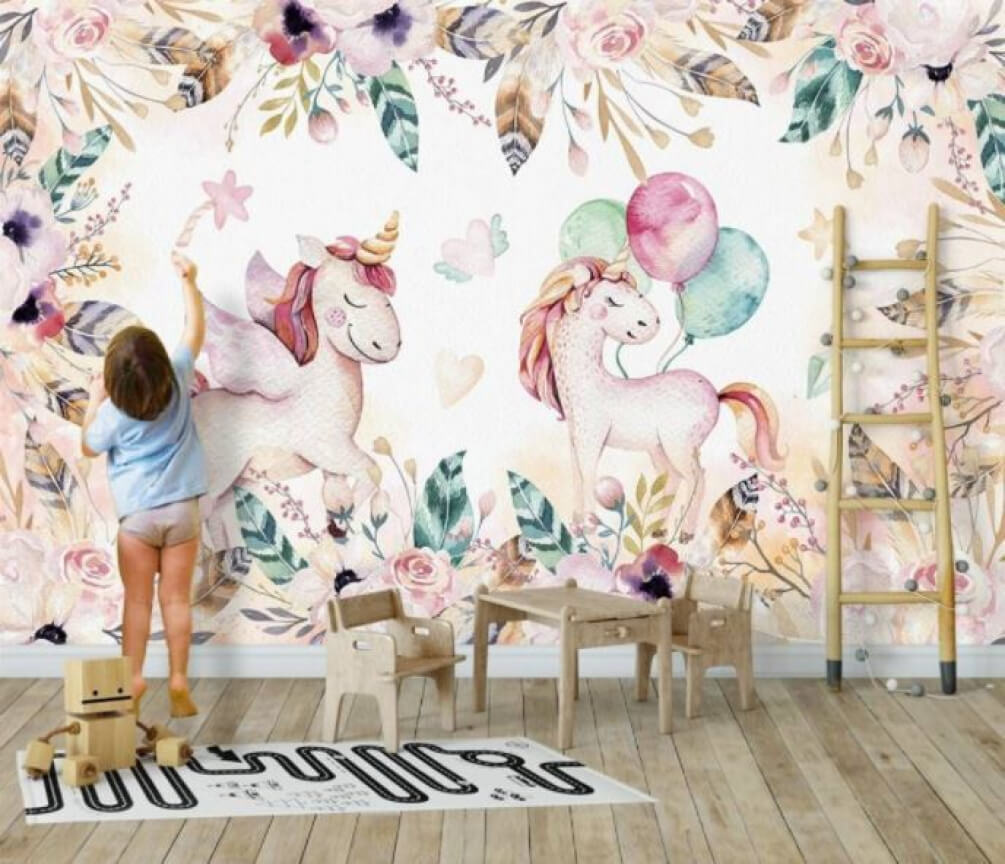Unicorni cu baloane — interior 1