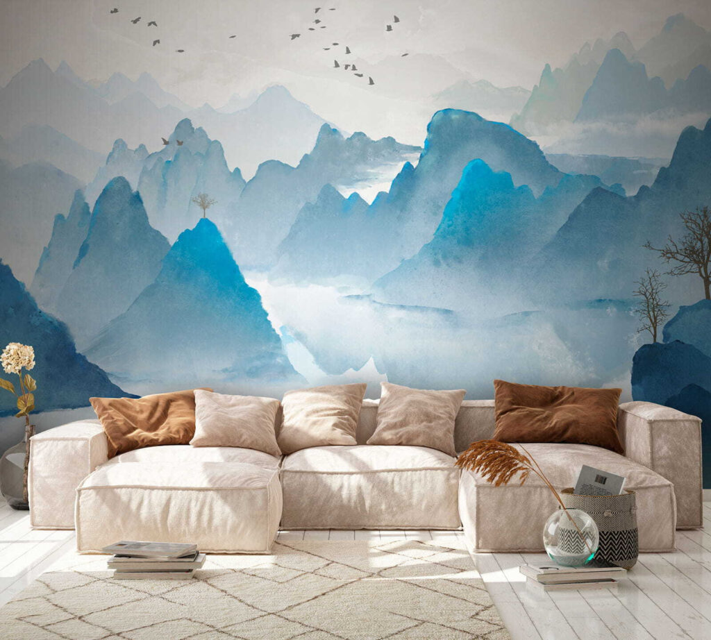 Piscuri albastre peste lac — interior 5