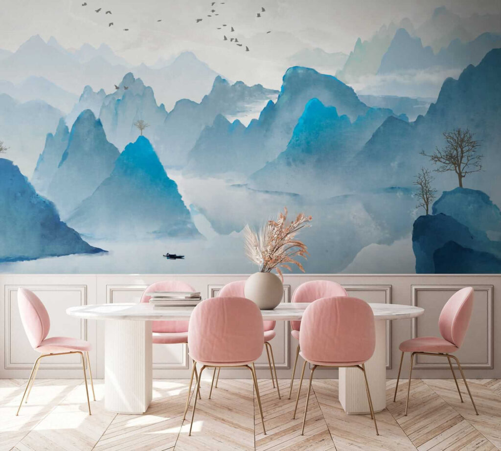 Piscuri albastre peste lac — interior 6
