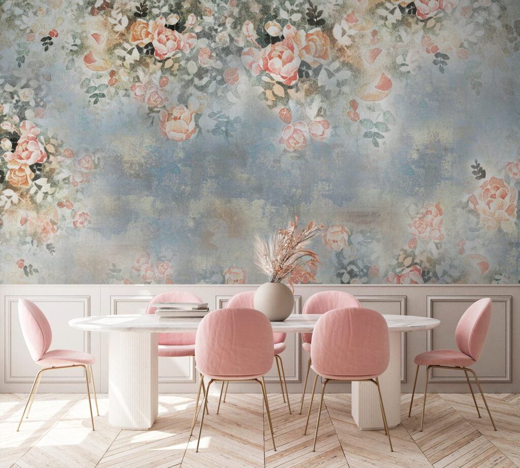 Trandafiri pe vopsea — interior 6