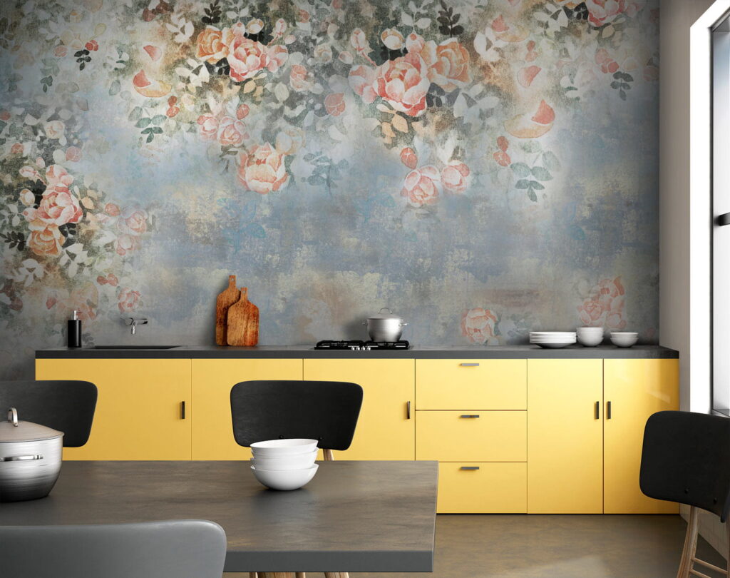 Trandafiri pe vopsea — interior 7