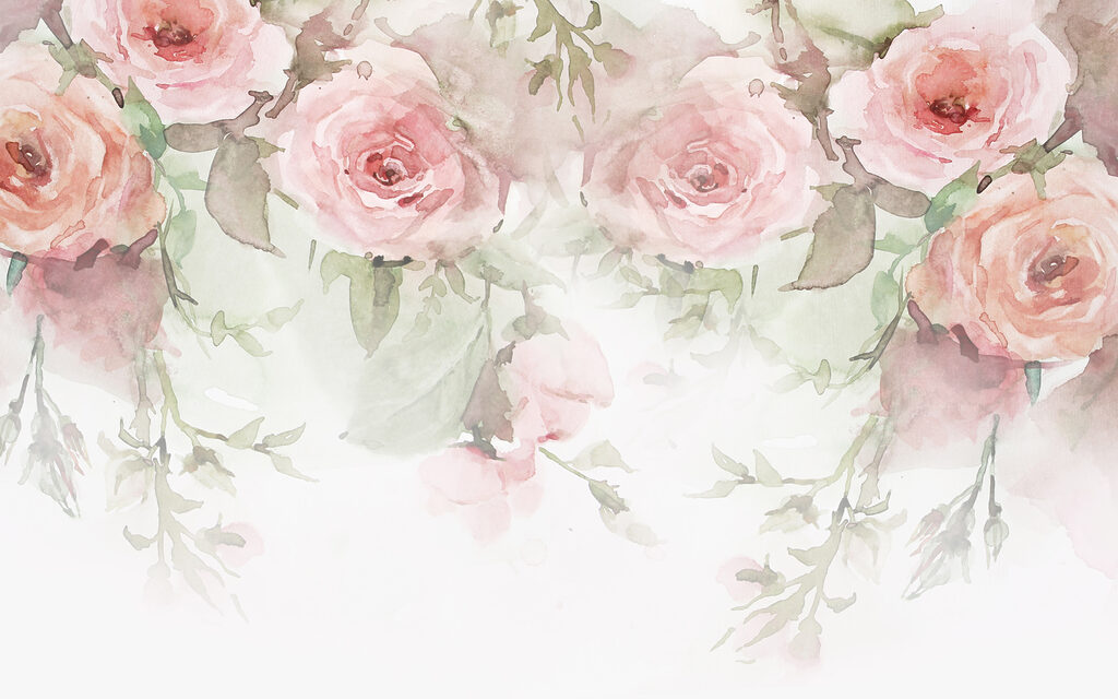 Trandafiri roz deasupra — design complet