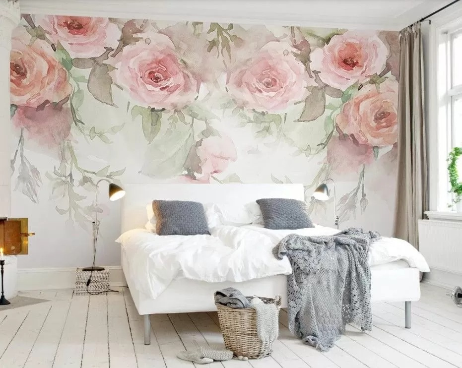 Trandafiri roz deasupra — interior 1