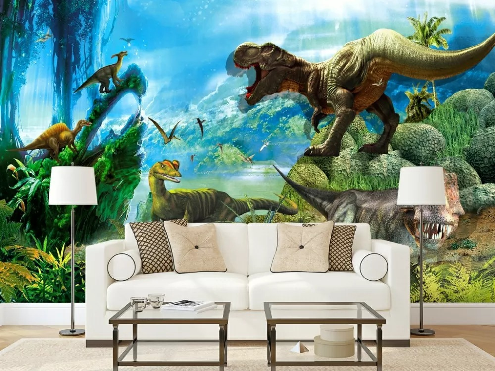 Dinozauri în junglă albastră — interior 1