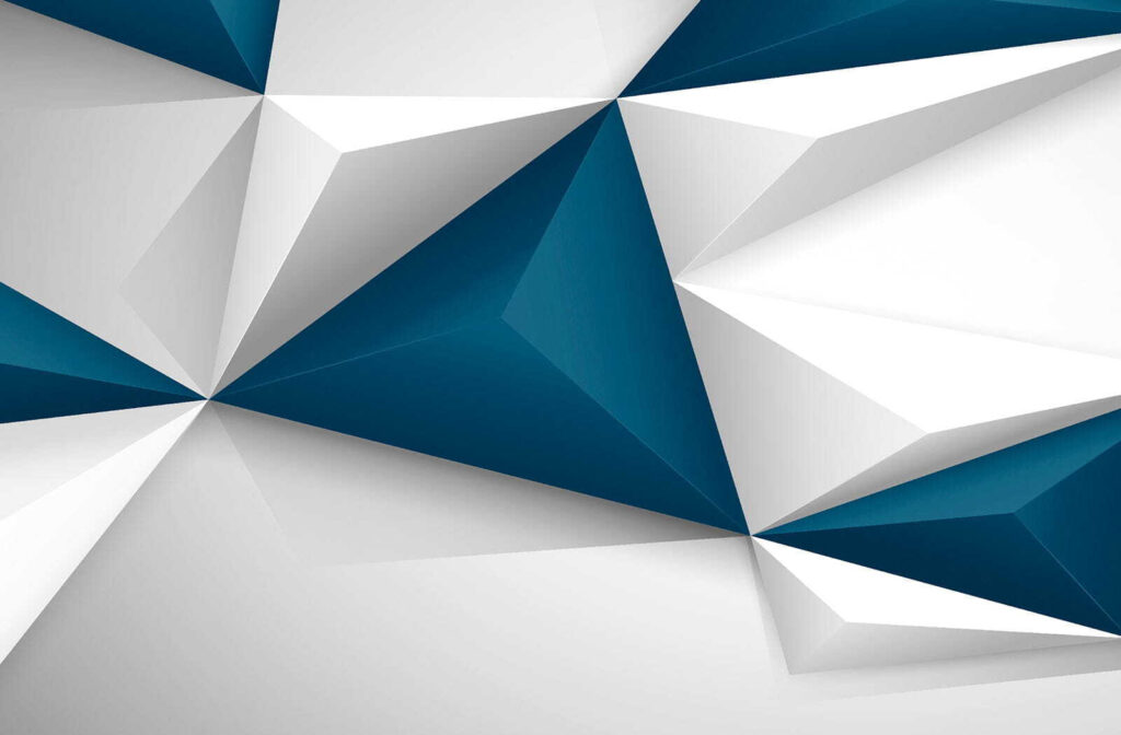 Fațete albastre și albe — design complet