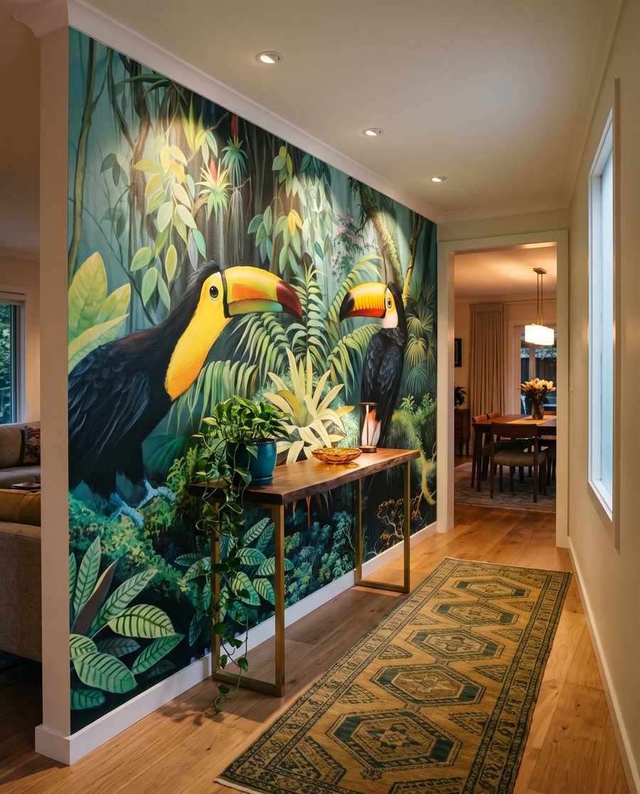 Tucani lângă apă tropicală — interior 4