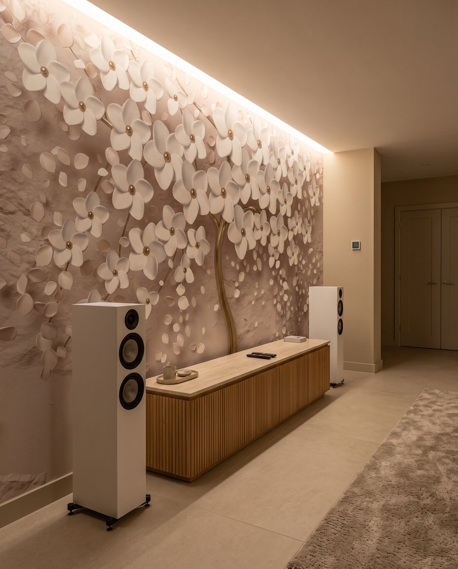 Flori albe, trunchi auriu — interior 5