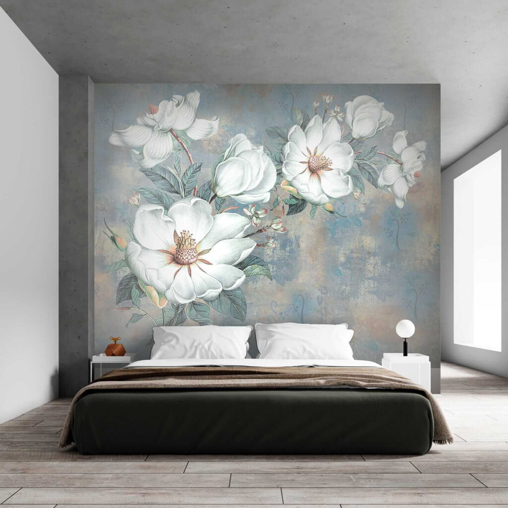 Magnolie pe albastru vechi — interior 2