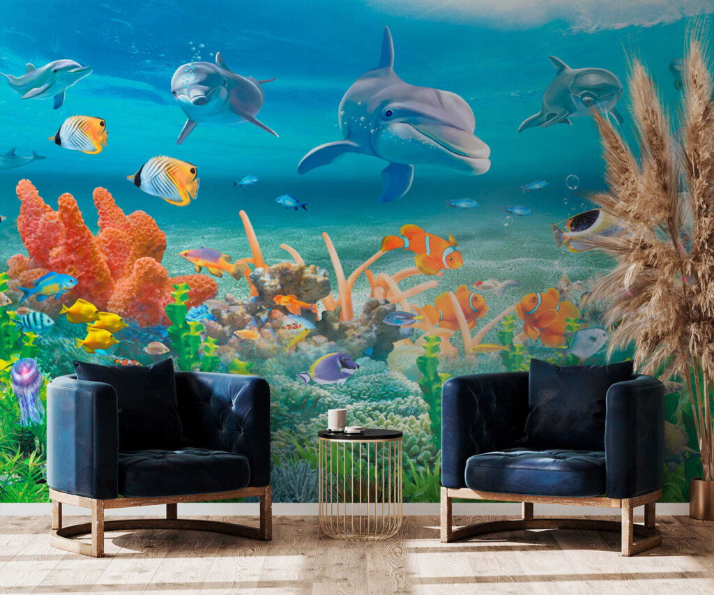 Delfini deasupra recifului — interior 2