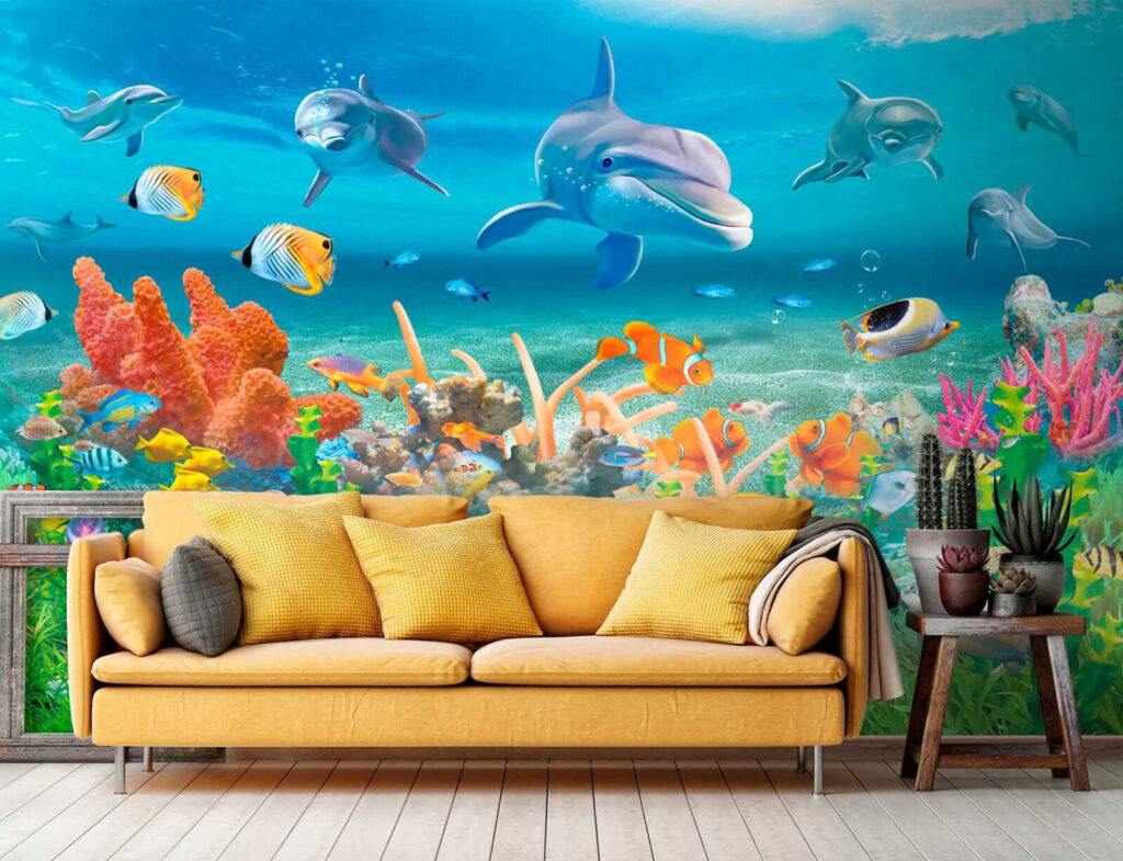 Delfini deasupra recifului — interior 3