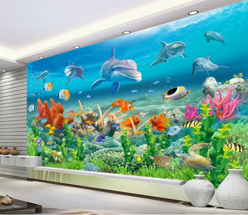 Delfini deasupra recifului — interior 1