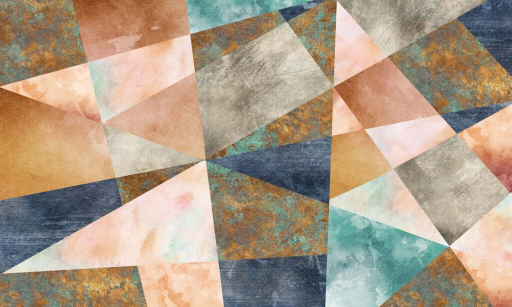 Triunghiuri patinate — design complet