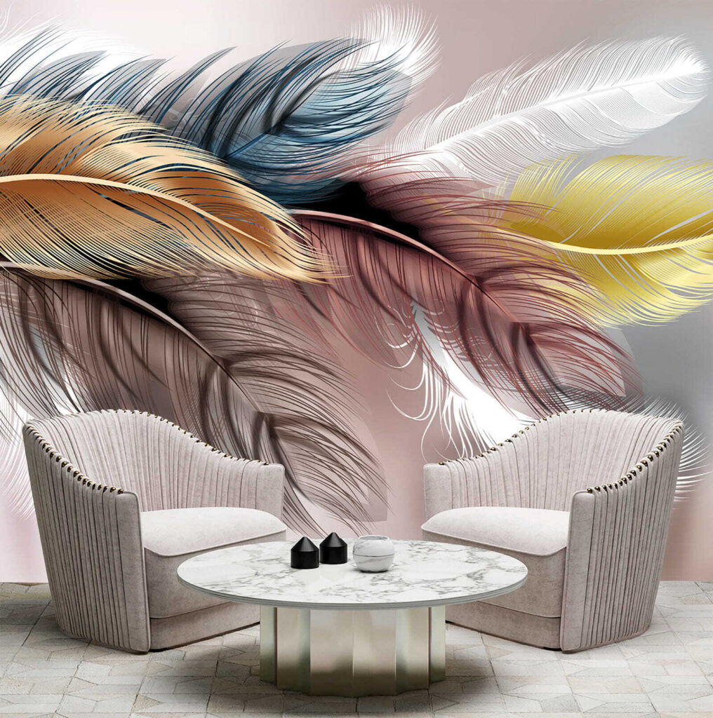 Pene colorate pe roz — interior 3