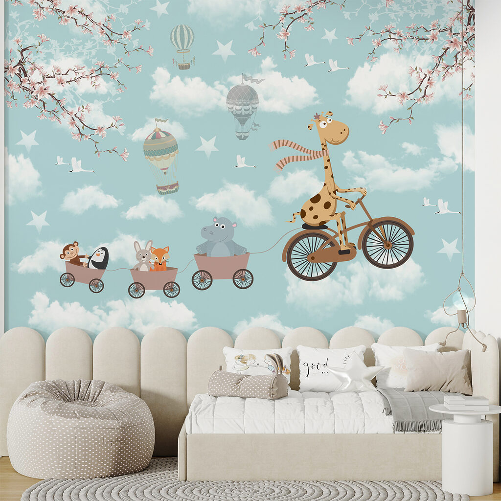 Girafă pe bicicletă — interior 2