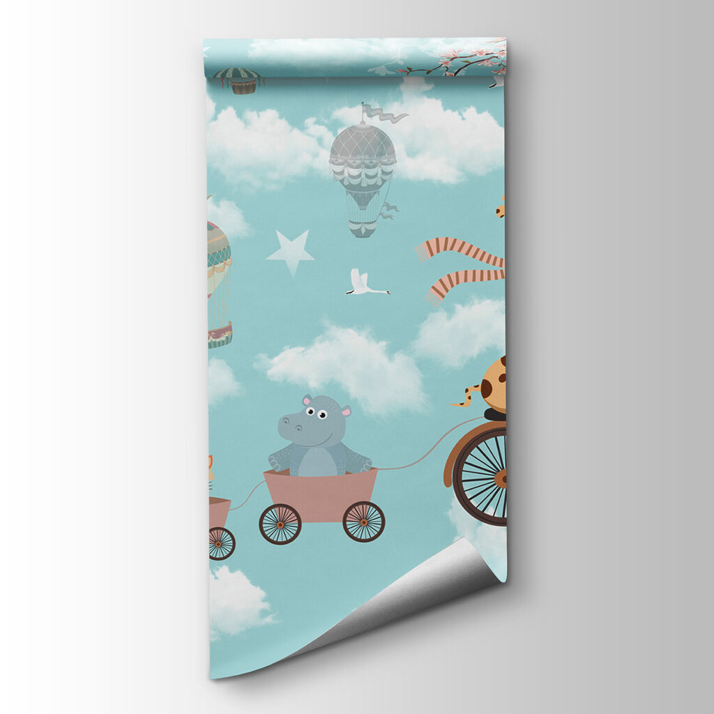 Girafă pe bicicletă — vizualizare produs