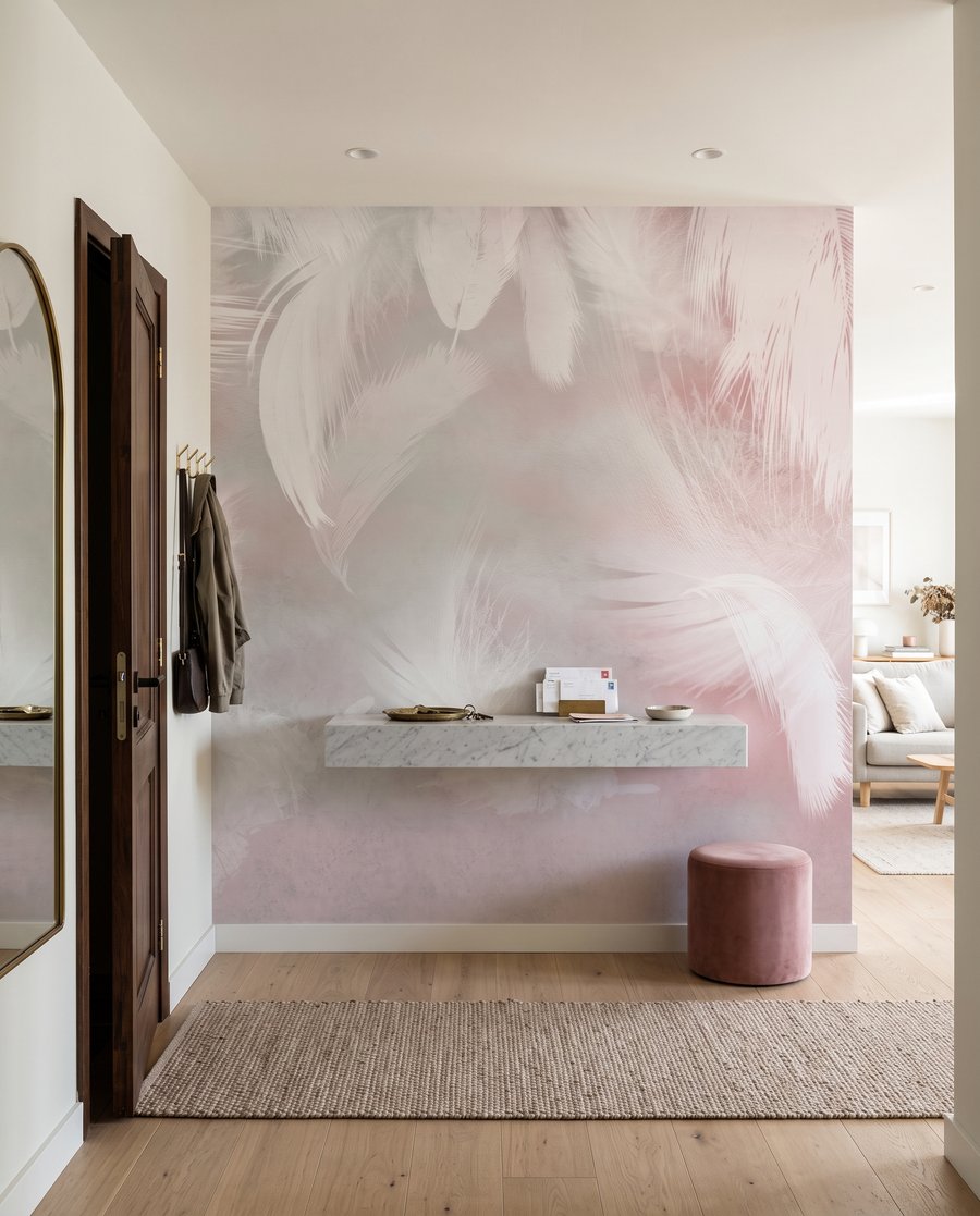 Pene roz care coboară — interior 4